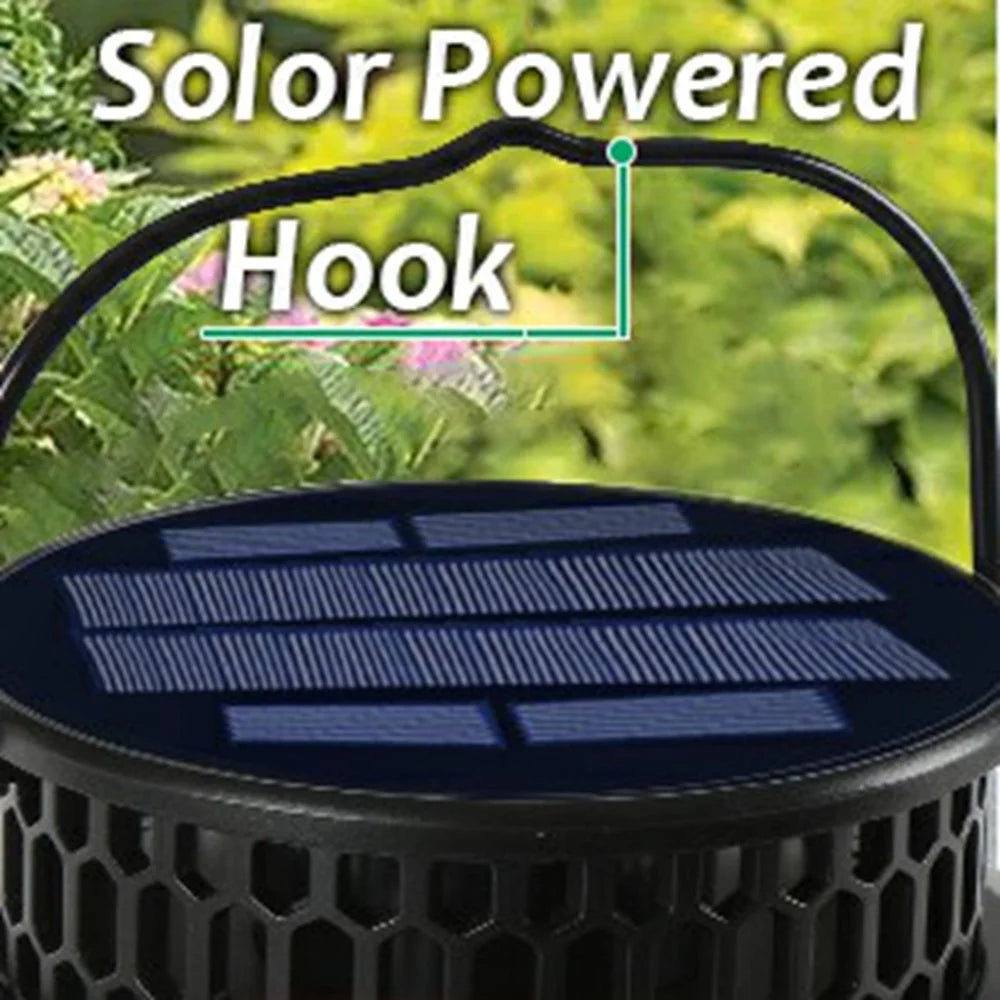 YY-91005 Solar Flame Light Outdoor Hanging Lantern Waterproof Garden Landscape Lighting for Patio / Porch / Yard Decoration - 3
