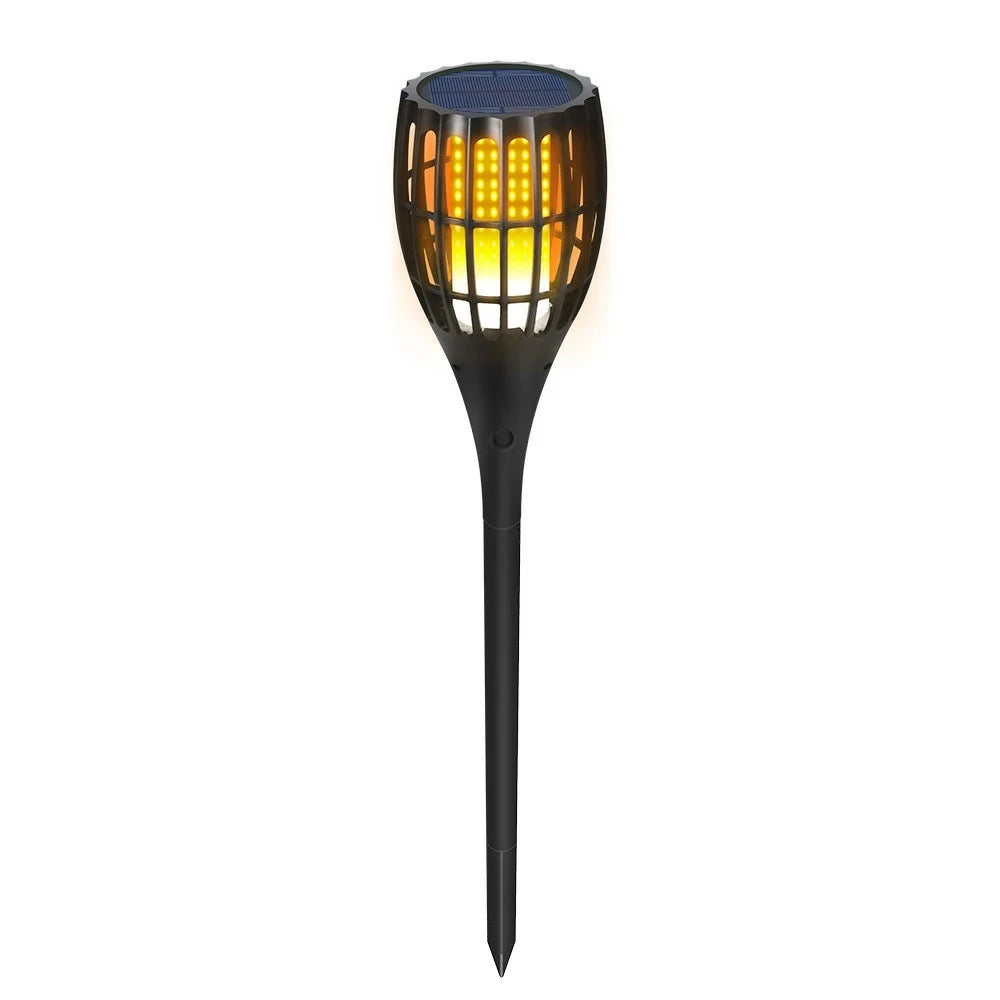 YY-9605-1B IP65 Waterproof Solar Powered 96-LED Torch Light for Outdoor Garden Lawn Lamp with Flickering Flame Effect - 1