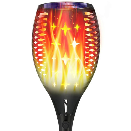 YY-9605-1C 96-LED Solar Powered Torch Light for Outdoor Garden Flickering Flame Effect Waterproof Lawn Lamp - 1