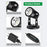USB Powered 5W Ground Light Adjustable Color Temperatures Dimmable LED Spotlight with Timer for Outdoor Garden - EU Plug - 4