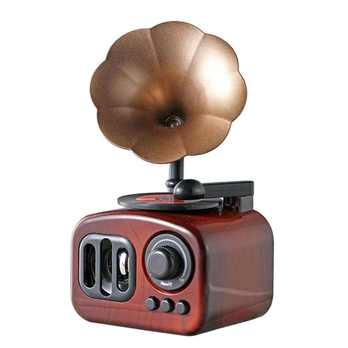 ABS Gramophone Music Box Vintage Phonograph Music Box Small Decorative Ornament for Home Decor - 1