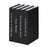 4Pcs Decorative Fake Books Modern Minimalist Faux Book Props Home Decor Ornaments Model Books - Black - 1