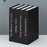 4Pcs Decorative Fake Books Modern Minimalist Faux Book Props Home Decor Ornaments Model Books - Black - 2