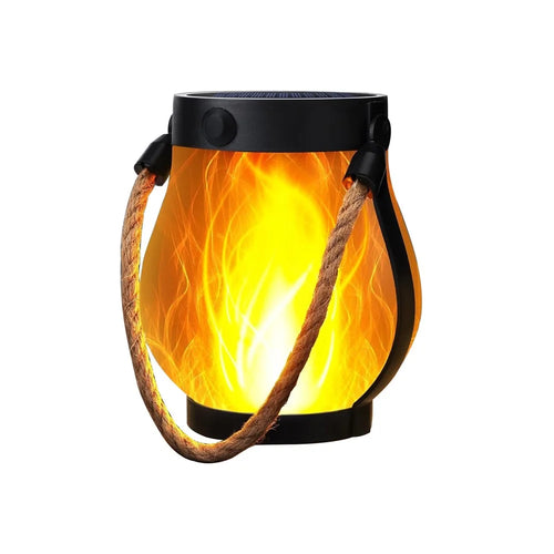Solar Powered Flame Light Rope Hanging Outdoor Camping Lantern Garden Decor Lamp - 1