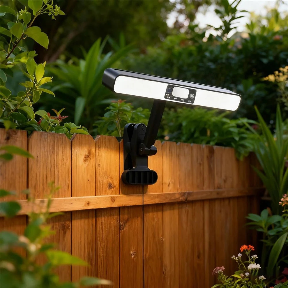 TX280 Clip On Outdoor Solar Light for Garden Pathway Fence Magnetic Motion Sensor Lamp - White Light - 3