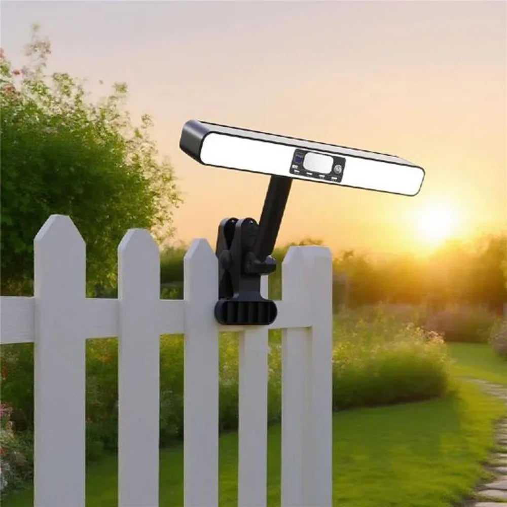 TX280 Clip On Outdoor Solar Light for Garden Pathway Fence Magnetic Motion Sensor Lamp - White Light - 5