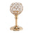 Small Size European Mini Crystal Candlestick Electroplated Candle Holder Table Decoration for Candlelight Dinner - Gold - 1