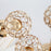 Small Size European Mini Crystal Candlestick Electroplated Candle Holder Table Decoration for Candlelight Dinner - Gold - 6