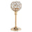 Medium Size European Mini Crystal Candlestick Electroplated Candle Holder Table Decoration for Candlelight Dinner - Gold - 1