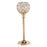 Crystal Candle Holder Decorative Centerpiece For Hotel Home Dining Table Elegant Ambiance Large Size - Gold - 1