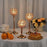 Crystal Candle Holder Decorative Centerpiece For Hotel Home Dining Table Elegant Ambiance Large Size - Gold - 3
