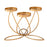 3 Candelabra Candle Holder for Tabletop Decoration Iron Candle Stand Candlestick - Gold - 1