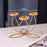 3 Candelabra Candle Holder for Tabletop Decoration Iron Candle Stand Candlestick - Gold - 3