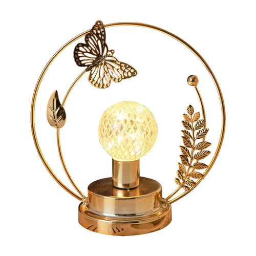 Nordic Style Night Light Decorative Table Ornament Healing Romantic Bedroom Gift Desk Lamp - Butterfly - 1