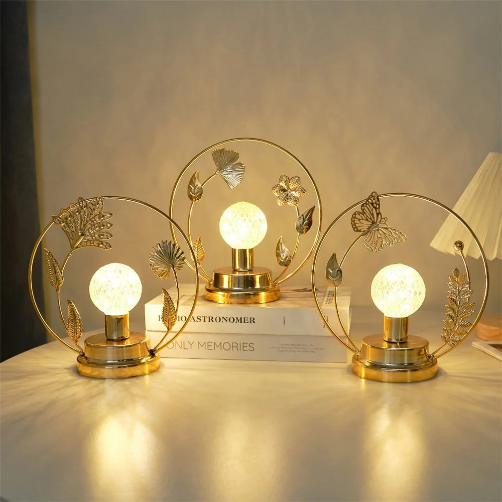 Nordic Style Night Light Decorative Table Ornament Healing Romantic Bedroom Gift Desk Lamp - Butterfly - 4