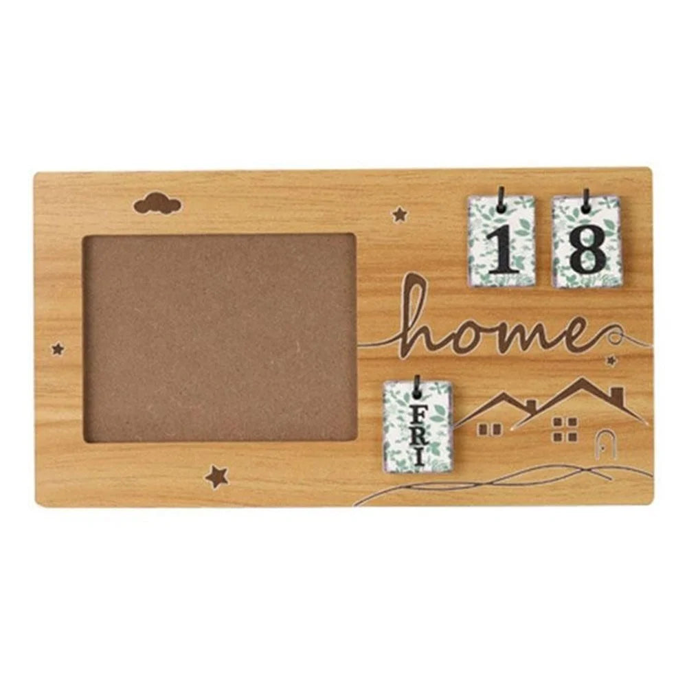 Ultrasound Photo Frame For Baby Milestone Countdown Wooden Picture Display Newborn Birth Keepsake Desk Decor - HOME house - 1