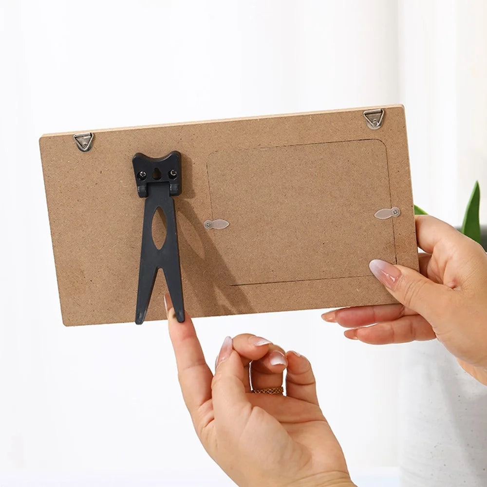 Ultrasound Photo Frame For Baby Milestone Countdown Wooden Picture Display Newborn Birth Keepsake Desk Decor - HOME house - 4
