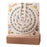 Creative Desk Calendar Wooden Rotating Perpetual Calendar for Home Office Desktop Decor, without Sticker - 1