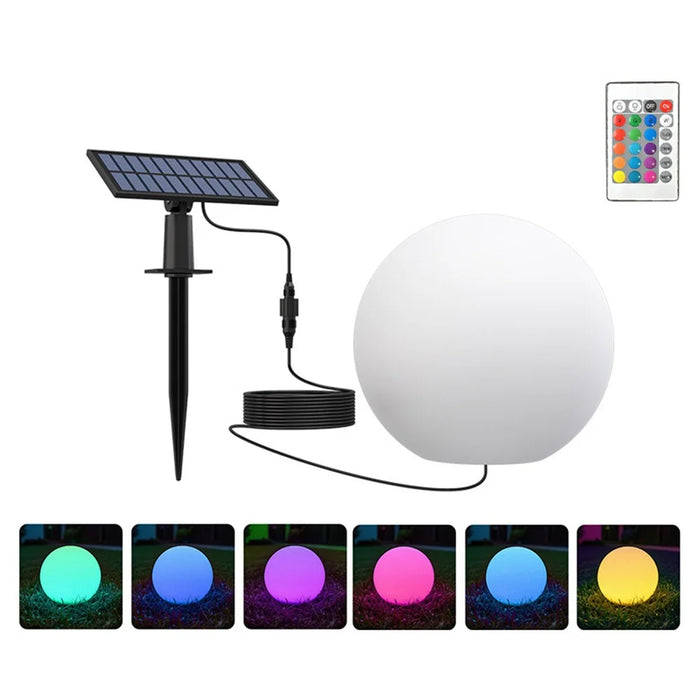 TG-JG06001 20cm Split Solar Street Light Lawn Lamp Remote Control Landscape Ambience Light for Garden Courtyard - 1
