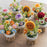Handcrafted Crochet Flower Pot with Large Planter, Artificial Plant Decorative Ornament for Home / Office Desktop Display - Sunflower - 3