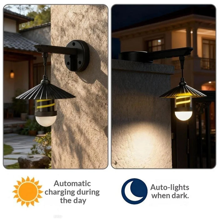 TJ-226 Outdoor Solar Powered Garden Light USB Rechargeable LED Motion Sensor Wall Lamp for Yard Patio - 2