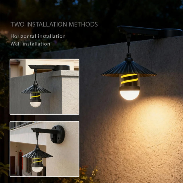 TJ-226 Outdoor Solar Powered Garden Light USB Rechargeable LED Motion Sensor Wall Lamp for Yard Patio - 3