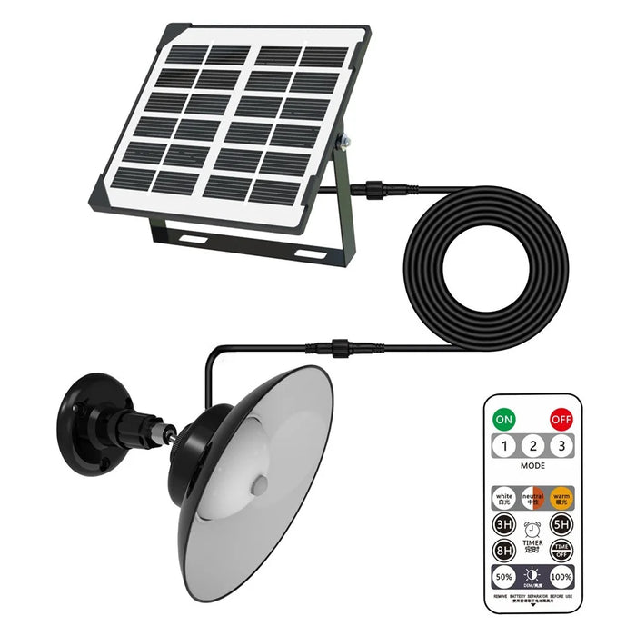 Single Head Solar Outdoor Wall Light with Remote Control Motion Sensor Lamp for Garden / Garage / Patio - 2
