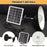 Single Head Solar Outdoor Wall Light with Remote Control Motion Sensor Lamp for Garden / Garage / Patio - 4