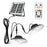 Double Head Solar Powered Pendant Light IP65 Waterproof Motion Sensor Hanging Garage Lamp with Remote Control - 1