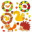 131Pcs Fall Wreath Craft Kit Thanksgiving Art Supplies DIY Felt Set - Multi-color - 2