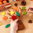 96Pcs DIY Felt Tree Craft Kit Fall Thanksgiving Party Gift Home Decor - Multi-color - 4