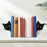 2Pcs Peeping Cat Metal Bookend Cute Cat Desk Decorative Bookend Bookshelf Decoration - Full-face Cat - 2