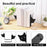 2Pcs Peeping Cat Metal Bookend Cute Cat Desk Decorative Bookend Bookshelf Decoration - Full-face Cat - 4