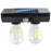 Dual Solar Tungsten Filament Bulb Light Outdoor Motion Sensor Wall Light Solar Powered LED Lamp - 1
