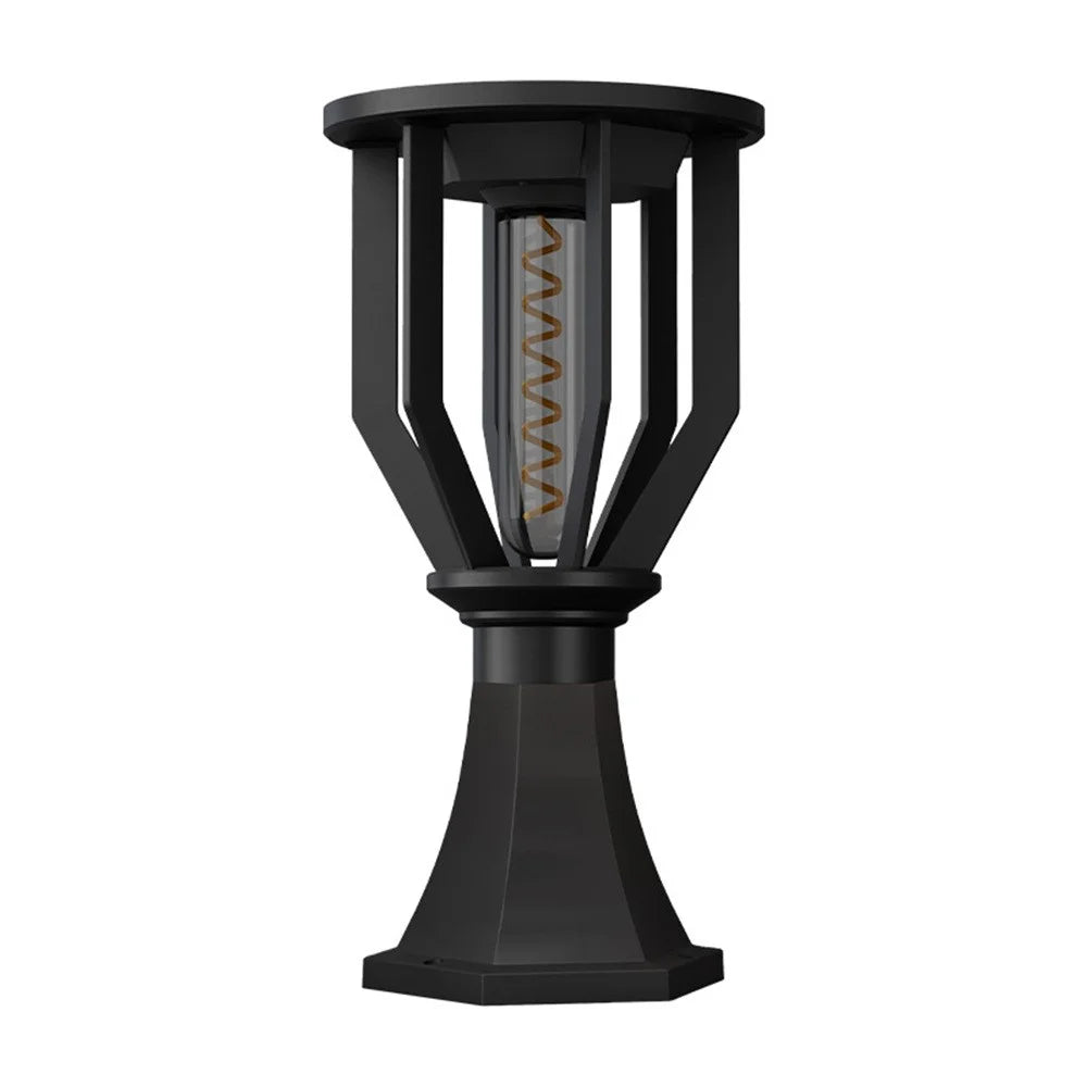 Solar Post Cap Light with Trophy Base Outdoor Waterproof Solar Powered Fence Gate Pillar Lamp - 1
