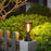 Solar Post Cap Light with Trophy Base Outdoor Waterproof Solar Powered Fence Gate Pillar Lamp - 2