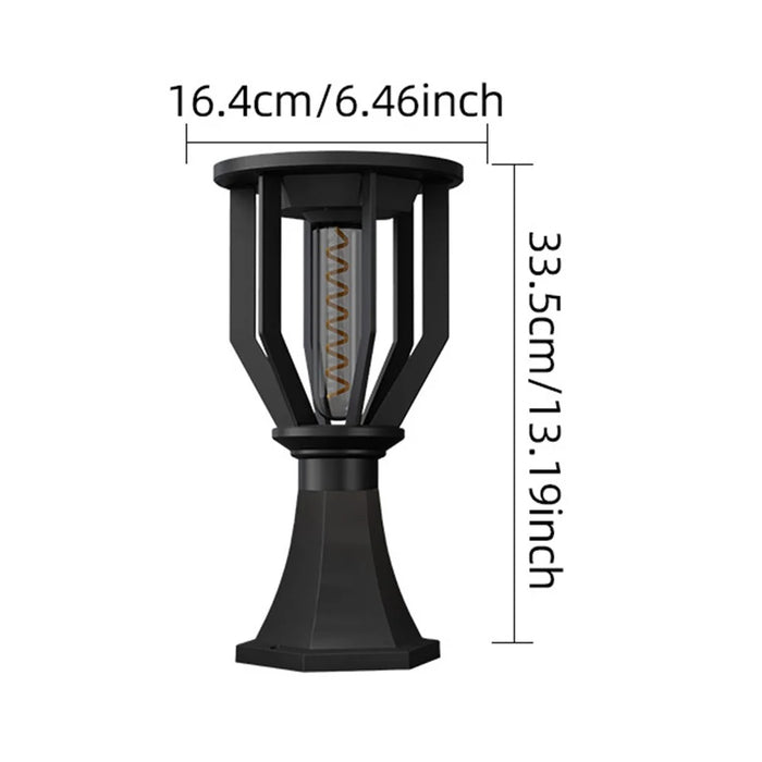 Solar Post Cap Light with Trophy Base Outdoor Waterproof Solar Powered Fence Gate Pillar Lamp - 7