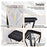 Solar Garden Light 30W 2700K Warm White COB Villa Outdoor Post Landscape Lamp with Base - 7