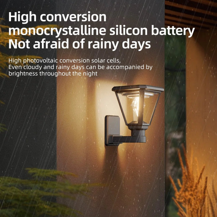 30W 2700K Warm White COB Garden Light Wall Mounted Solar Powered Outdoor Landscape Lamp - 2