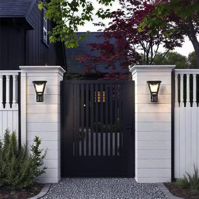 30W 2700K Warm White COB Garden Light Wall Mounted Solar Powered Outdoor Landscape Lamp - 5