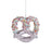 Glitter Pretzel Christmas Ornament Holiday Tree Decoration Cookie Shape Hanging Decor - 1