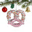 Glitter Pretzel Christmas Ornament Holiday Tree Decoration Cookie Shape Hanging Decor - 3