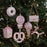 Glitter Pretzel Christmas Ornament Holiday Tree Decoration Cookie Shape Hanging Decor - 5