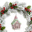 Glitter Gingerbread House Ornament Christmas Hanging Pendant Xmas Tree Decoration - 4