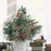 6Pcs 97cm Christmas Willow Decoration Foam Glitter Berry Branch Wedding Party Props - Silver - 4