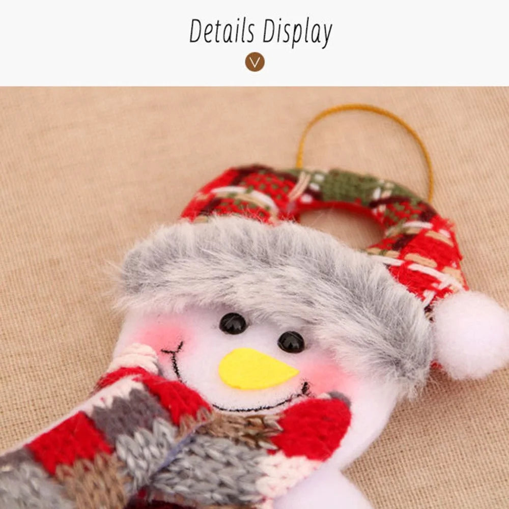 Santa Claus / Snowman / Elk / Bear Hanging Decoration with Dangling Legs Christmas Tree Ornament Holiday Decor - Santa Claus - 6