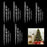 24Pcs / Set Acrylic Icicle Christmas Tree Ornaments Wedding Party Hanging Decoration with 8m Crystal Line - Transparent - 1