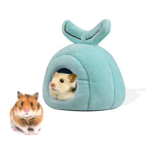 TG-PB079 Whale Shaped Pet Sleeping Nest Winter Warm Hamster Bed Pet Gift for Small Furry Animal - 1