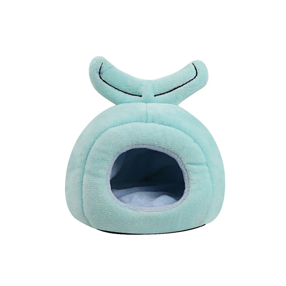 TG-PB079 Whale Shaped Pet Sleeping Nest Winter Warm Hamster Bed Pet Gift for Small Furry Animal - 2