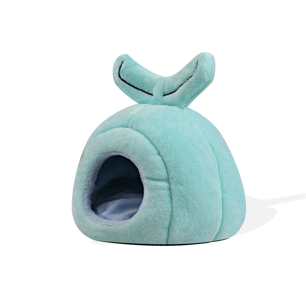 TG-PB079 Whale Shaped Pet Sleeping Nest Winter Warm Hamster Bed Pet Gift for Small Furry Animal - 3